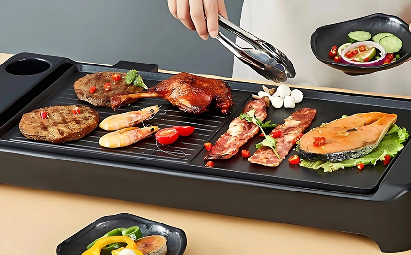 Baking tray grill